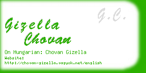 gizella chovan business card